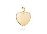 Charm Herz THOMAS SABO "Charm Herz groß - Connect", gold (gelbgoldfarben), Charms, Damen, Silber 925 (recycelt)