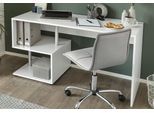 Schreibtisch VOGL MÖBELFABRIK "Essy", weiß, B:137cm H:73cm T:137cm, Tische, Schreibtisch, mit offenen Elementen