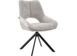 Drehstuhl HOME AFFAIRE "Canto", beige (beige, schwarz, beige), B:57cm T:50cm, Metall, Polyester, Stühle, Drehstuhl, tolle Optik, Topseller