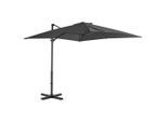 vidaXL Ampelschirm mit Aluminium-Mast 250x250 cm Anthrazit