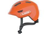 Kinderfahrradhelm ABUS "SMILEY 3.0" Gr. S, orange (shiny orange), Helme, Kinder, S Kopfumfang: 45cm - 50cm