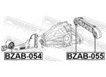 FEBEST Lagerung, Differential bzab054 Hinterachse mitte für Mercedes