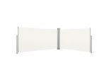 vidaXL Ausziehbare Seitenmarkise 160x600 cm Creme