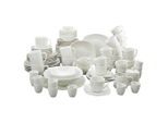 Creatable Kombiservice, Weiß, Keramik, 100-teilig, Uni, 200 ml,200 ml,300 ml, Essen & Trinken, Geschirr, Geschirr-Sets, Kombiservice