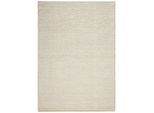 Linea Natura Handwebteppich , Beige , Textil , Struktur , rechteckig , 130x190 cm , AZO-frei, Handmade in India , pflegeleicht, leicht zusammenrollbar , Teppiche und Böden, Teppiche, Schafwollteppiche