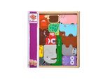 Eichhorn Wooden Animal Shapes in Wooden Box 14 pcs.
