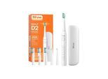 Bitvae Elektrische Zahnbürste Sonic toothbrush with tips set and travel case D2 (white)