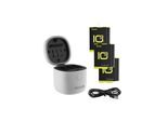 TELESIN 3-slot waterproof charger Allin box for GoPro Hero 9 / Hero 10 + 3 batteries (GP-BTR-906-GY-B)