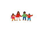 Goki Wooden Dollhouse Dolls Flexible Modern Family 4pcs.