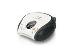 Lenco SCD-24 portable FM radio/CD player - White/Black
