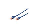 DIGITUS Professional patch cable - 10 m - blue - Blau - 10 meter