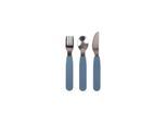 Filibabba Silicone cutlery set - Powder Blue