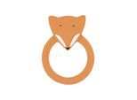 Trixie Baby Natural Rubber Round Teething Ring - Mr. Fox