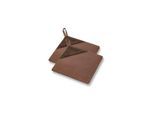 Pillivuyt Potholder 20.5 x 20.5 cm 2 pcs Brown Canvas/Leather