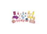 Bigjigs Wooden Dollhouse Furniture 27dlg.