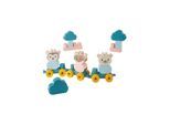 Abrick Animal Train Bear with Building Blocks in Suitcase 28 pcs.