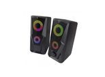 Esperanza SPEAKERS 2.0 USB LED RAINBOW BAILA - Schwarz
