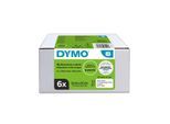 DYMO LabelWriter Mehrzwecketiketten | 32 mm x 57 mm | 6 Rollen mit je 1.000 leicht ablösbaren Etiketten (6.000 Etiketten) | selbstklebende Etiketten