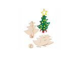 Colorations Make your own Wooden Christmas Tree Set of 12