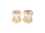 Small Foot - Wooden Rattle Animal Set of 2