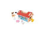 Bigjigs Wooden Farm Shape Sorting Box