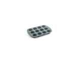 Funktion 12-hole muffin tin grey silicone