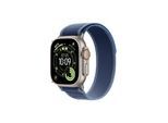 Apple Watch Ultra 3 GPS + Cellular 49mm Natural Titanium Case with Blue/Bright Blue Trail Loop - M/L