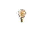 Philips LED-Lampe Filament Mini-ball 2.7W/918 (15W) Dimmable Amber E14