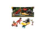 World of Dinosaurs Playset - Boat and Motorcycle with Dinosaurs