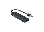 Gembird UHB-U3P4P-02 - hub - 4 ports USB-Hubs - USB 3.2 - 4 - Schwarz