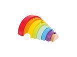Small Foot - Wooden Building Blocks Rainbow 9dlg.