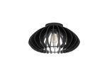 EGLO COSSANO 3 DECKE E27 Ø450 SCHWARZ/HOLZ