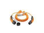LAPP Type 2 Spiral Charging Cable, up to 11 kW, 5 m, orange
