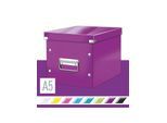 Leitz Click & Store WOW Aufbewahrungs- und Transportbox Cube Mittel Violett