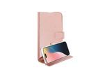 Vivanco Classic Wallet for iPhone 16 - Rose Gold