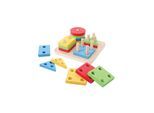Bigjigs Wooden Shapes Stacking Game 17dlg.