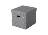 Esselte Home Aufbewahrungsboxen Cube Groß, 3 Stück Grau