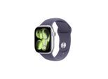 Apple Watch Series 11 GPS + Cellular 42mm Silver Aluminium Case with Purple Fog Sport Band - S/M