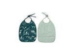 Filibabba Bib with ties 2-pack - Night
