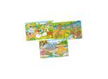Goki Wooden Jigsaw Puzzle Animals Set of 3 Holz