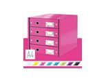 Leitz Click & Store WOW Schubladenset (4 Schubladen) Pink