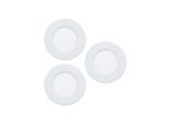 EGLO FUEVA 6 EINGEBAUT. SET Ø88 CCT 3X3,7W 1350LM WEISS