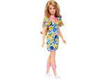Barbie Fashionista Doll Yellow Blue Floral (DS)