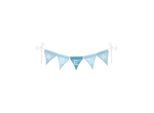 Goki Fabric Bunting Make Blue with 10 Flags and Alphabet Characters