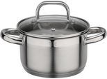 Fleischtopf GSW "Fogo", silber (edelstahlfarben), H:9,5cm Ø:16cm, Töpfe, Fleischtopf, Induktion