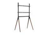 Alterzone Quad TV Floor Stand - Black / Walnut 40 kg 49"-70" Up to 600 x 400 mm