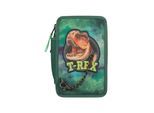 Depesche Dino World - T-rex - Triple Pencil Case - Green w/ Chain