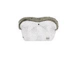 Kikka boo Kinderwagen Handwärmer Trendy, Fleecefutter, wasserabweisend, Knöpfe weiß