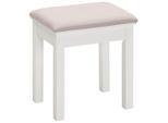 Landscape Hocker, Grau, Weiß, Holz, Textil, Kiefer, massiv, rechteckig, 40x45x30 cm, Wohnzimmer, Hocker, Sitzhocker