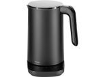 Zwilling Wasserkocher Zwilling Enfinigy , Schwarz , Metall , 1,5 L , automatische Abschaltung, Trockengehschutz, Überhitzungsschutz, 360°-Sockel, flaches Heizelement, abgedecktes Temperaturstufen individuell einstellbar, Warmhaltefunktion, Beleuchtung, variable Temperaturauswahl , Küchengeräte, Wasserkocher